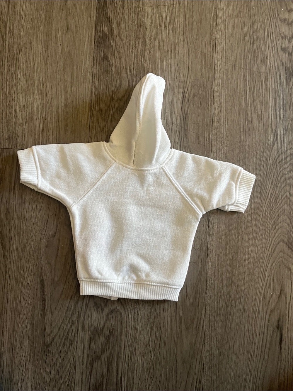 Classic White Dog Hoodie - Cozy Pullover for Small Pets